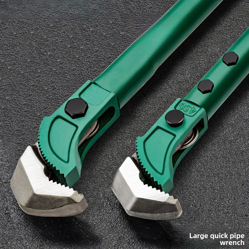 Offset Rebar Wrench, Quick Pipe Wrench Heavy Duty Adjustable Pipe Plier Multifunctional Water Pipe Clamp Tool