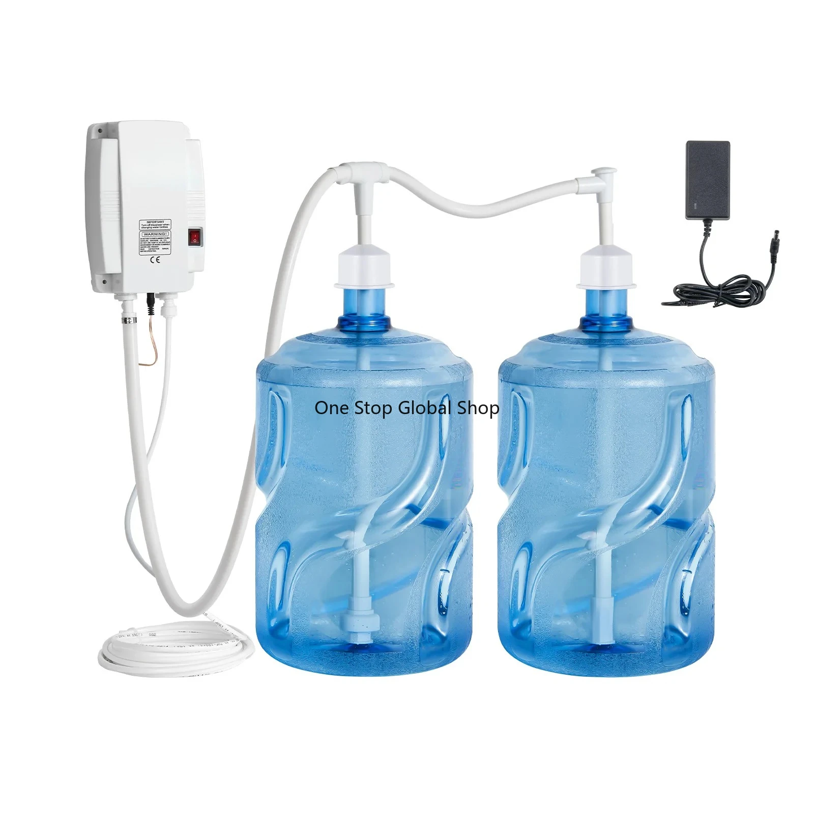 

2x5Gal Bottled Water Dispenser Pump System Dispensing System Auto Electric Water Dispenser Double-Pipe Water Jug Pump
