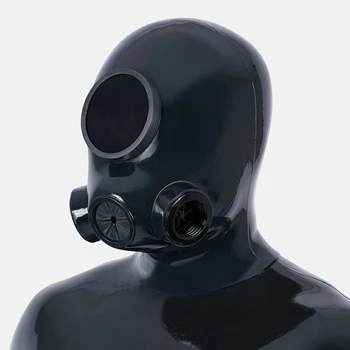 Silikonowa maska Furrjoi SubDrone na całą głowę do kostiumów cosplay z okularami, maska drona na Halloween