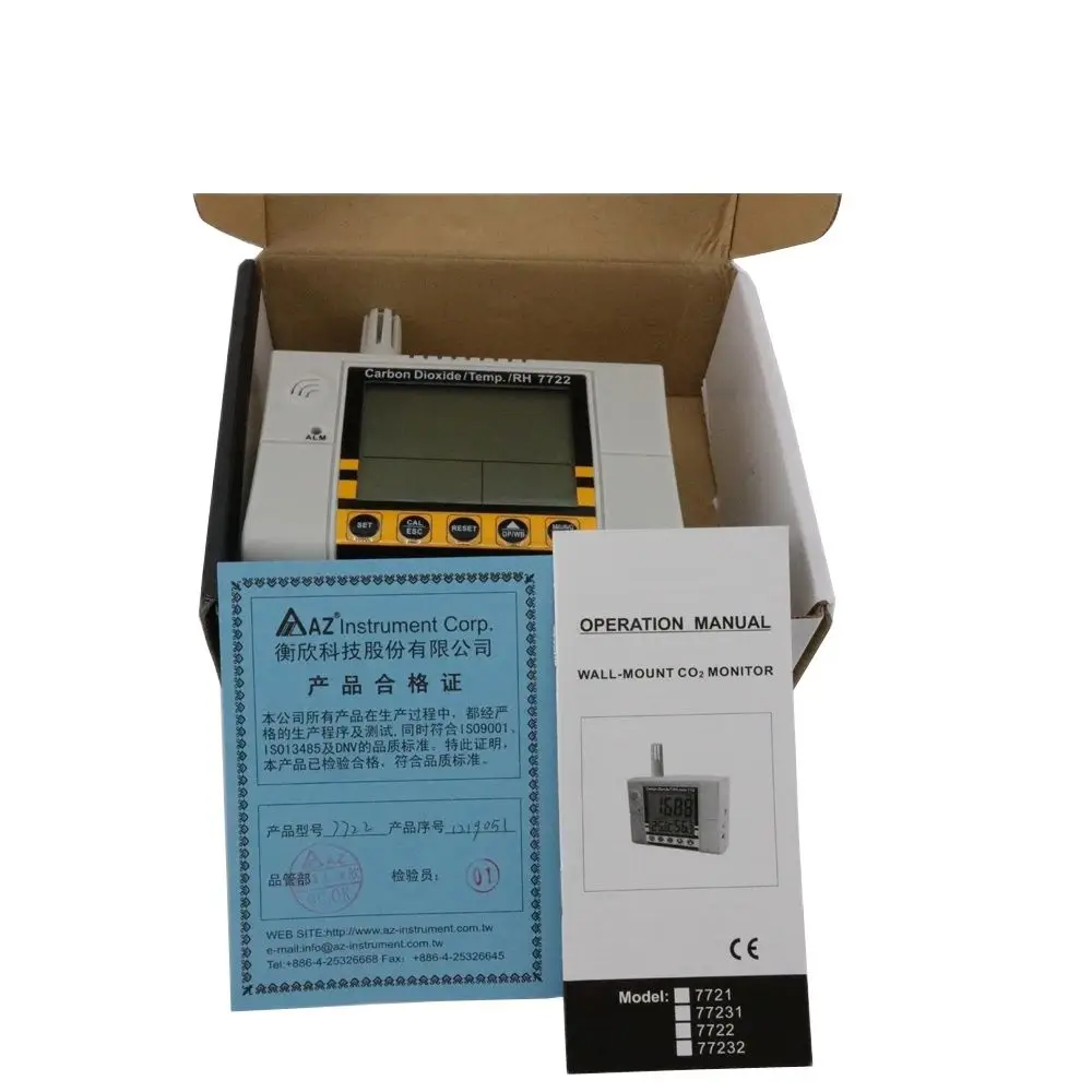 AZ7722  Carbon Dioxide Monitor CO2 Detector Range 0 ~ 2000 ppm