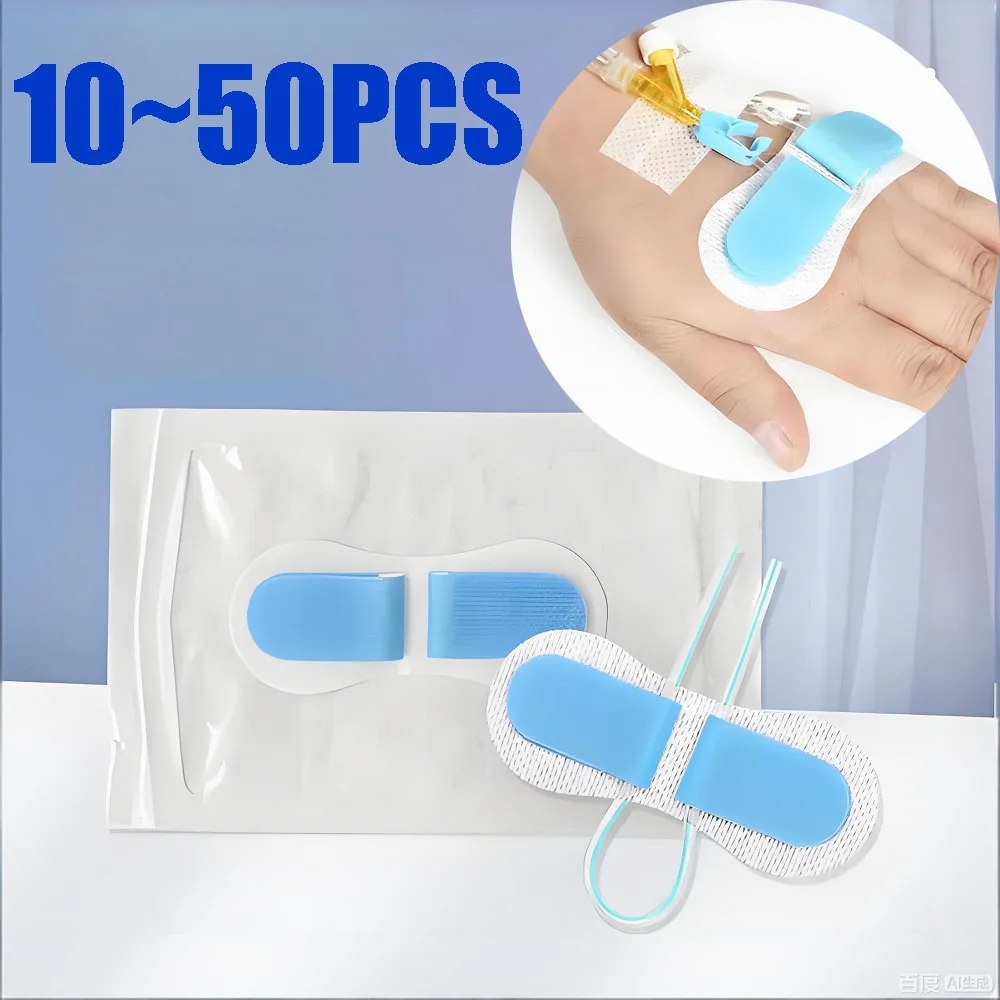 10~50Pcs Catheter Fixation Device Long-Term Indwelling Needles Compatible Bend-Friendly for Stable Catheter Placement