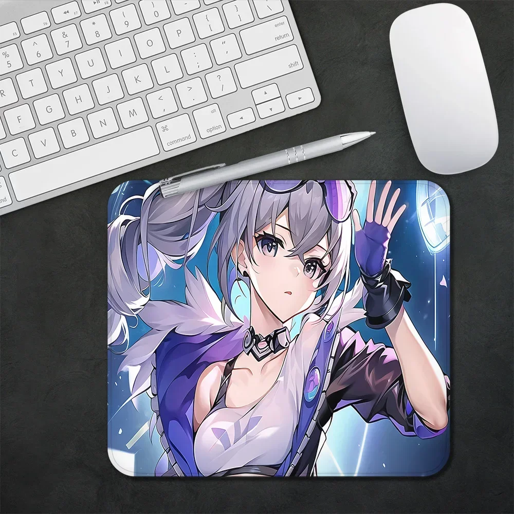 25x90 Honkai Star Track Silver Wolf Mouse Pad Non-slip Rubber Bottom with Stitched Edge Keyboard Mat Suitable for Office/workXS