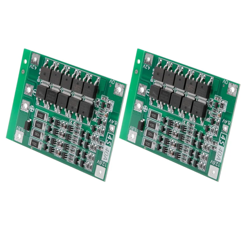 【ساخن】2 قطعة 4S 40A بطارية ليثيوم 18650 شاحن PCB BMS لوح حماية مع توازن لمحرك الحفر 14.8 فولت 16.8 فولت