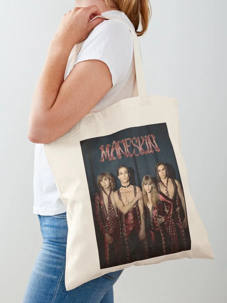 

Mneskin rock band Maneskin Tote Bag Women bags tote bag woman Canvas bag Shopper handbag
