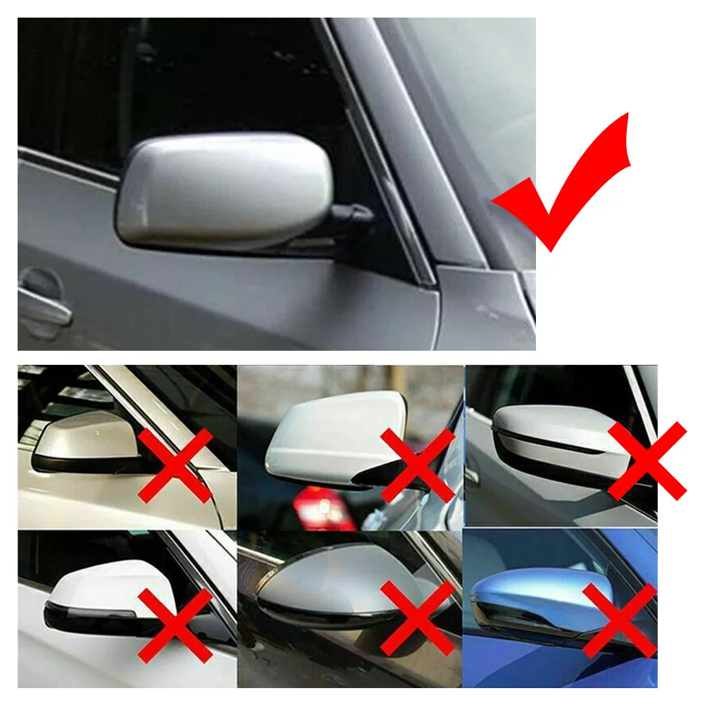 M Style Car Side Rearview Mirror Cover Caps For BMW 5 6 Series E60 E61 E63 E64 520i 523i 525i 528i 530i 630i 650i 2003-2010