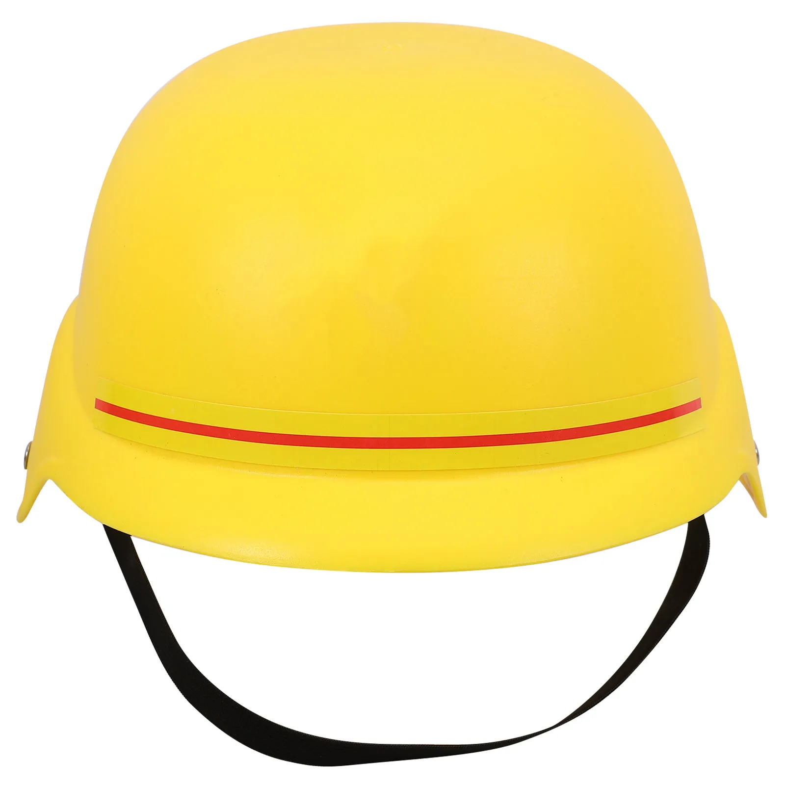Capacete de Construção Infantil Amarelo de Plástico para Brincadeiras de Faz de Conta, Capacete de Segurança para Engenharia para Uso Interno e Externo
