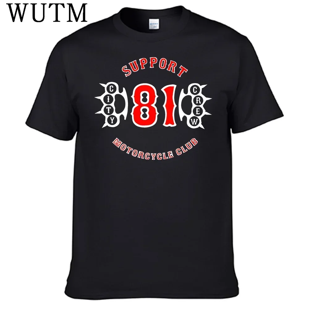 Support 81 Hells Angels T Shirt 100% Cotton Men Shirt Top Sales