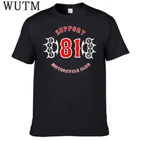 Support 81 Hells Angels T Shirt 100% Cotton Men Shirt Tops