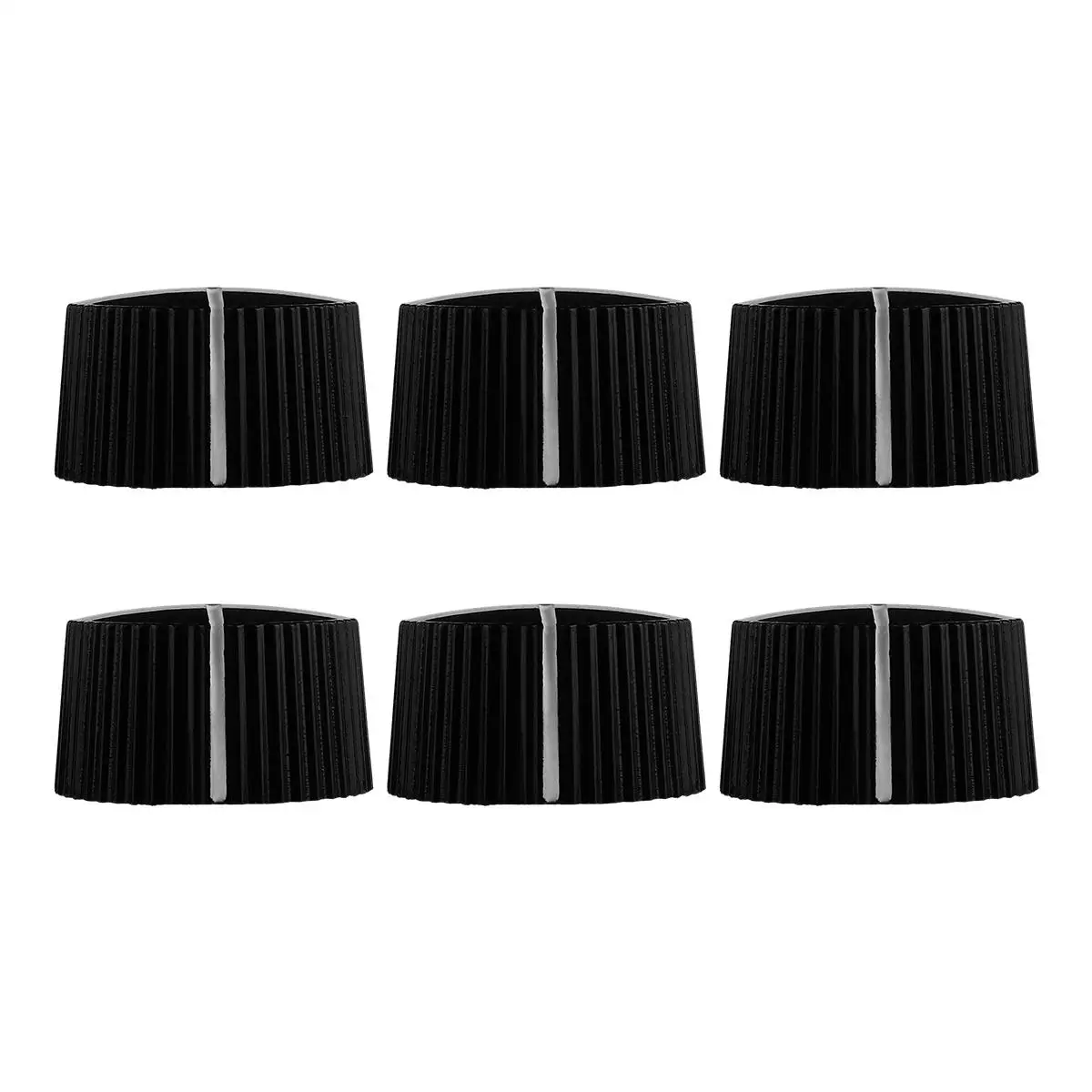 

6 Pcs Guitar Knobs Control Bass Durable Amplifier Abs Plastic Tone Volume Electric Musical Instruments