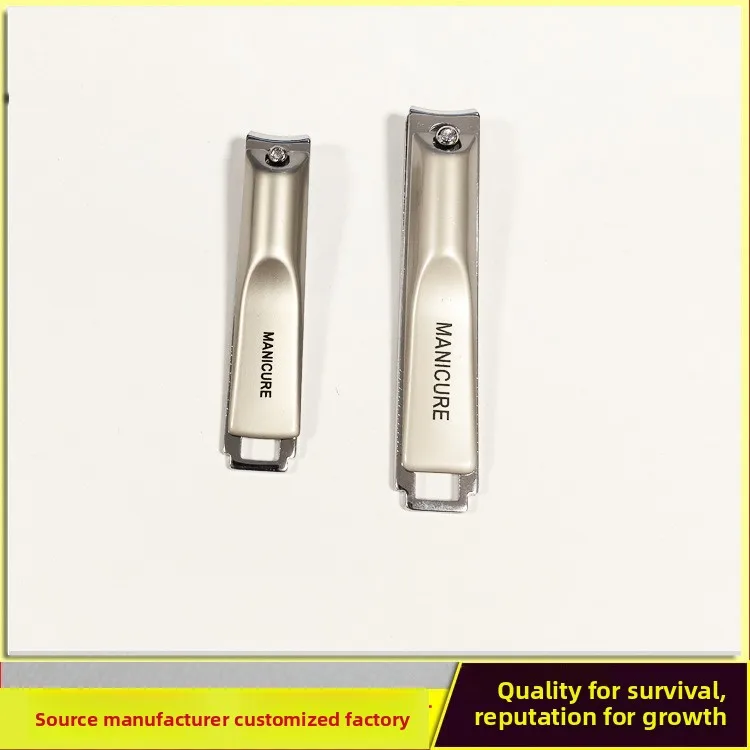 Large and Small Nail Clippers, Portable Fingernail Cutter, Household Nail Trimming Tool, Slant Edge, Single or 3 Piece Set