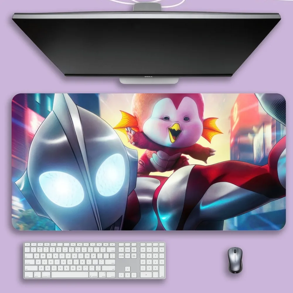 Movie U-Ultraman Rising Mouse Pad For Gamer Professional Non-Slip Mouse Mat Game Locking Edge Computer Keyboard Mat