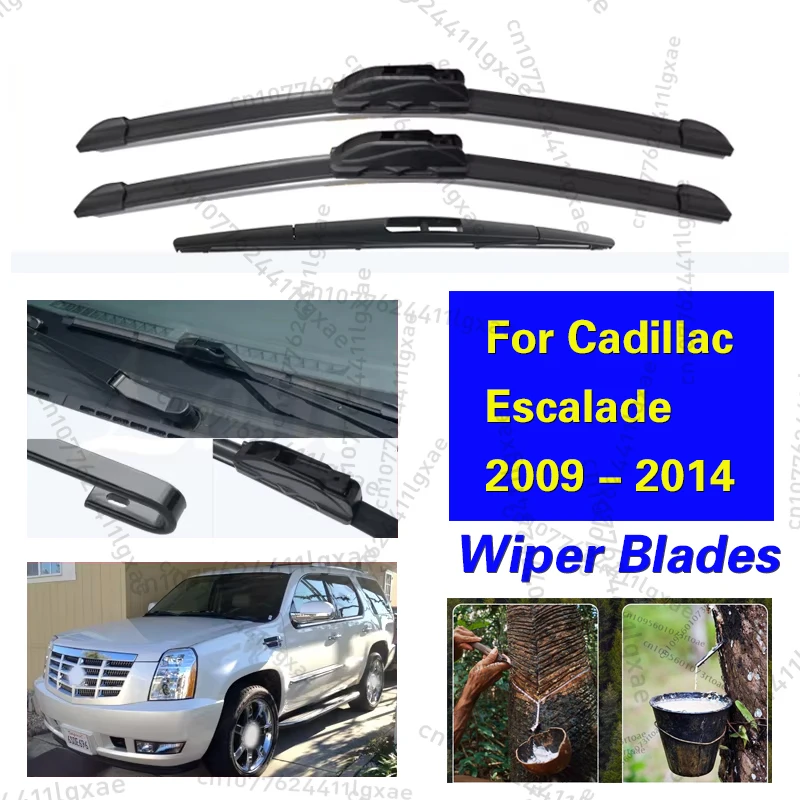 

Wiper Front Rear Wiper Blades Set For Cadillac Escalade 2009 - 2014 Windshield Windscreen Car Rain Brush 2014 2013 22"+22"+12"