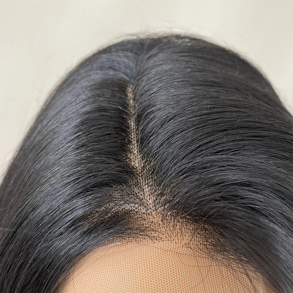 13x6 Synthetische Lace Front Perücken 30 Zoll Lange Gerade Blonde Perücke Für Schwarze Frauen Natürliche Ombre Braun Cosplay Highlight Spitze Perücke – Detail 5