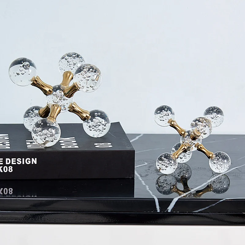

Unique design party wedding home table decoration alloy crystal home decoration