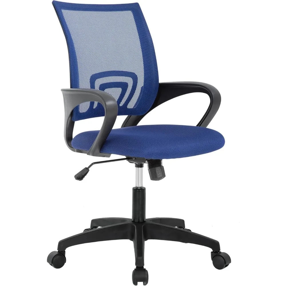 Silla de oficina en casa, silla de escritorio ergonómica, silla de ordenador de malla con soporte Lumbar, reposabrazos ejecutivo giratorio ajustable, 2024