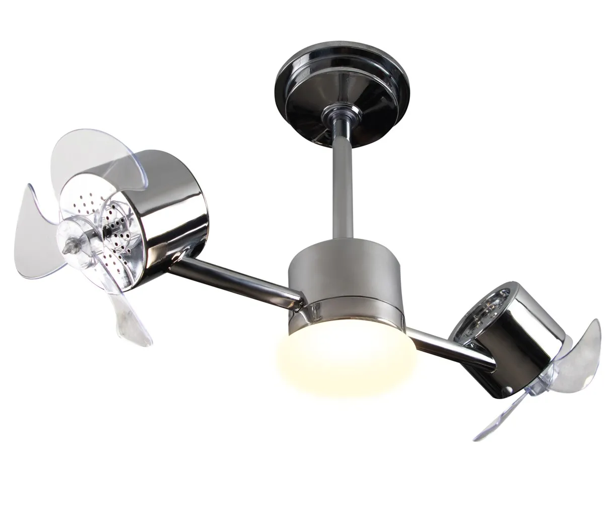 Bivolt Chrome LED Infinit Treviso Ceiling Fan