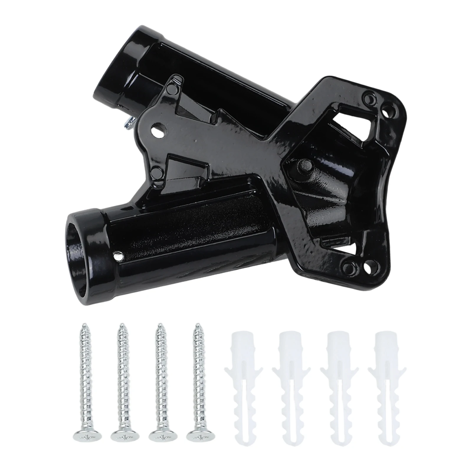 Aluminum Alloy Double Flag Pole Bracket Holder with V Shape Frame and Reinforced Expansion Tubes for Secure Flag Mounting