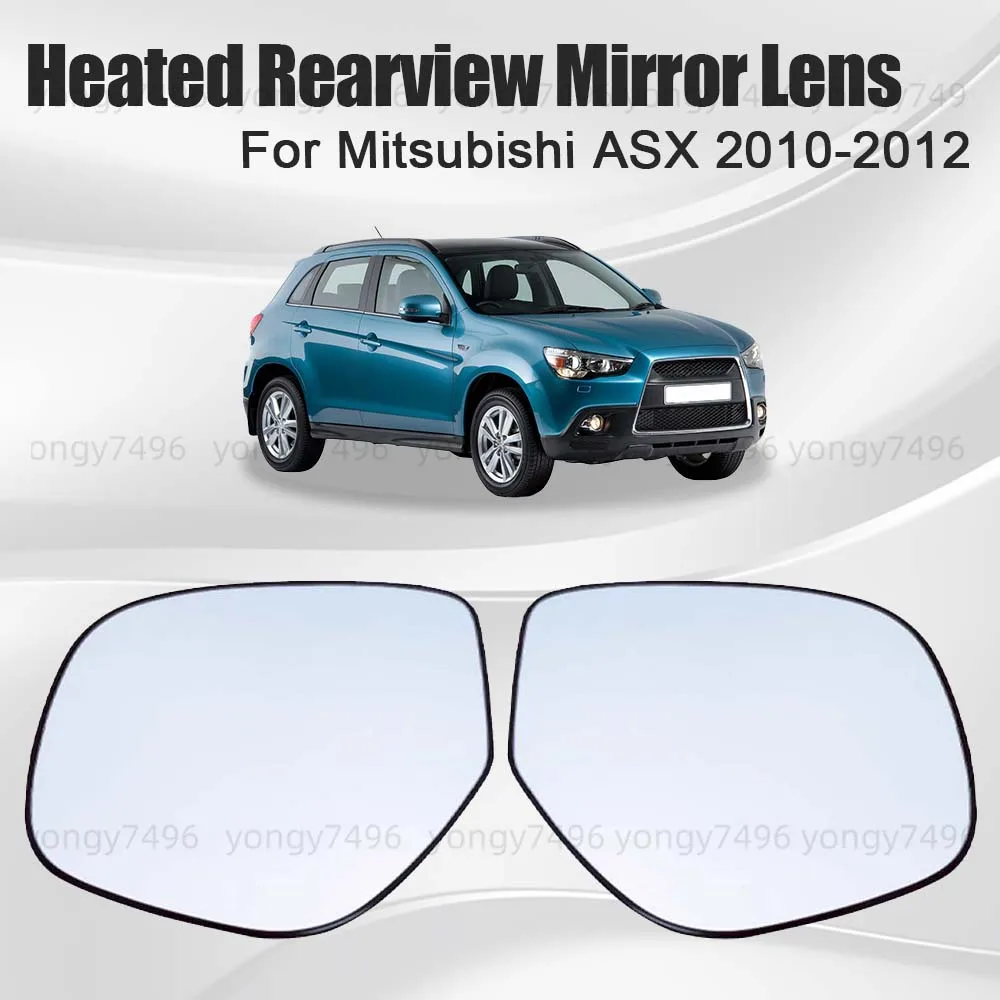 

Car Wide Angle Heated Rearview Mirror Lens For Mitsubishi ASX 2010 2011 2012 Cars Accessories Replace With Blind Spots Styling
