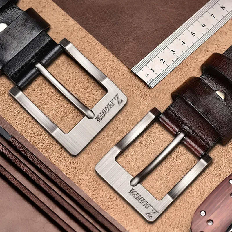 Ceinture en cuir de qualité supérieure pour hommes, ceinture en jean à la mode, durable et réutilisable, tenue décontractée