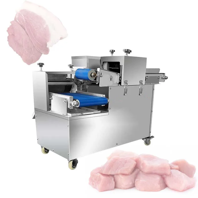 Automatic Dicing Machine Commercial Meat Slicer Machine Multi Functional Fresh Meat Dicing Machine