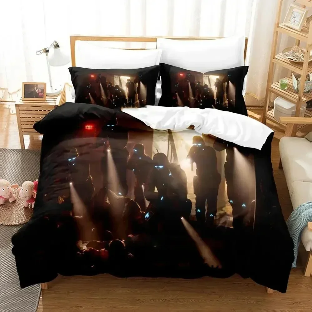 Luxury New 3D Print F.E.A.R. 2 Project Origin Bedding Set Duvet Cover Bed Set Quilt Cover Pillowcase king Queen Size Boys Adult