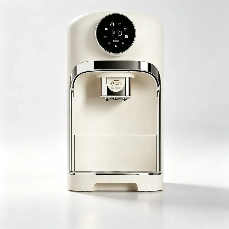 Programmable Espresso Coffee Machine 5.5 Inch Touch Screen Fully Automatic Plastic Home Maker High Quality Rotating Display