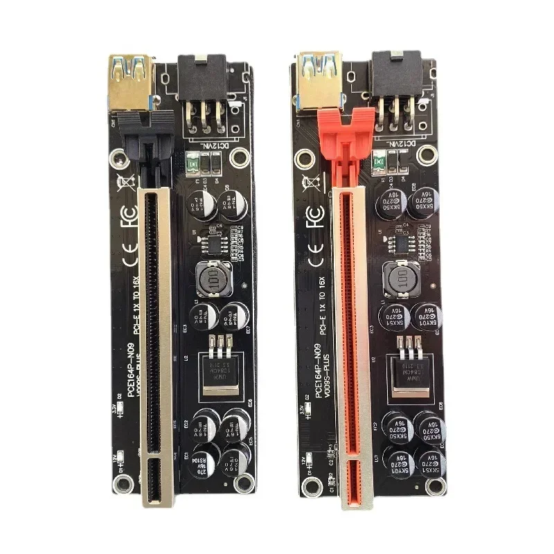 1X 4x 8x 16x Express PCI-E Riser USB 3.0 Extender Riser Adapterkarte SATA 15pin auf 6 Pin Stromkabel VER 009S