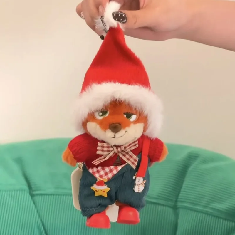 จี้กระเป๋าตุ๊กตาการ์ตูนสุดน่ารักจากดิสนีย์ ซูโทเปีย ฟ็อกซ์ นิค ของแท้ พวงกุญแจตุ๊กตาขนนุ่ม ของขวัญคริสต์มาสสำหรับเพื่อน