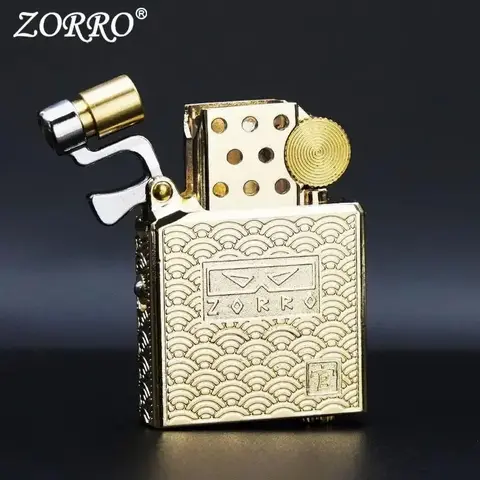 Zorro 정품 Z902 내부 탱크 등유 라이터 크리 에이 티브 장교 2 세대 유니버설 무브먼트 등유 라이터 도매