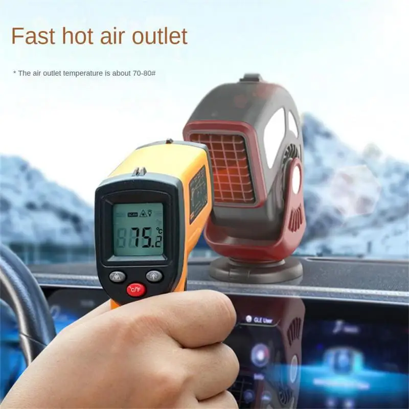 Portable Auto Heater 12V Cooling Fan Hot Air Heater For Car Glasses Fogged Window Demister Windshield Defroster Winter 2 Modes