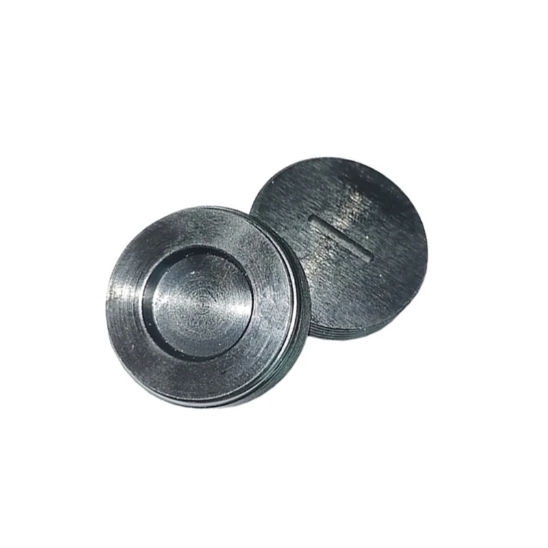 10Pcs Carbon Brush Holder Caps Motor Brush Cover Plastic Fitting Thread Black 24mm Outer Diameter 8.5mm Thickness