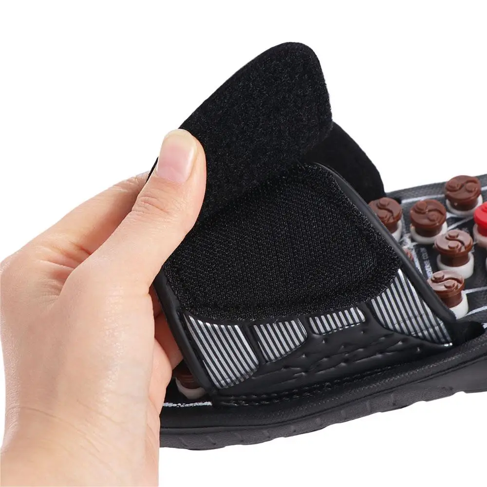 Rotating Foot Massage Shoes Unisex Anti-slip Acupressure Massage Slippers Feet Care Reflex Stress Reflexology Sandals Plantar