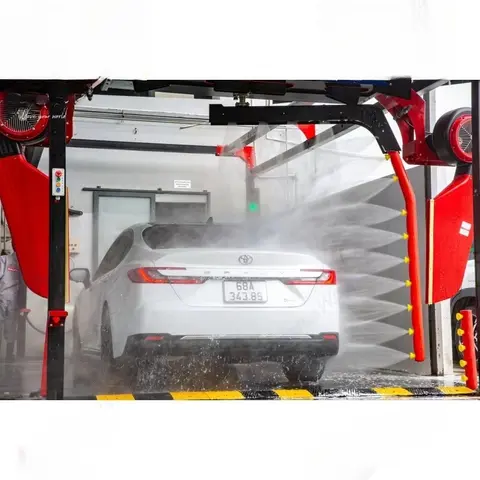 Electric Metal Intelligent Payment Fully Automatic Touchless Car Wash Machine 360 Rotary Cleaning for Gas Station