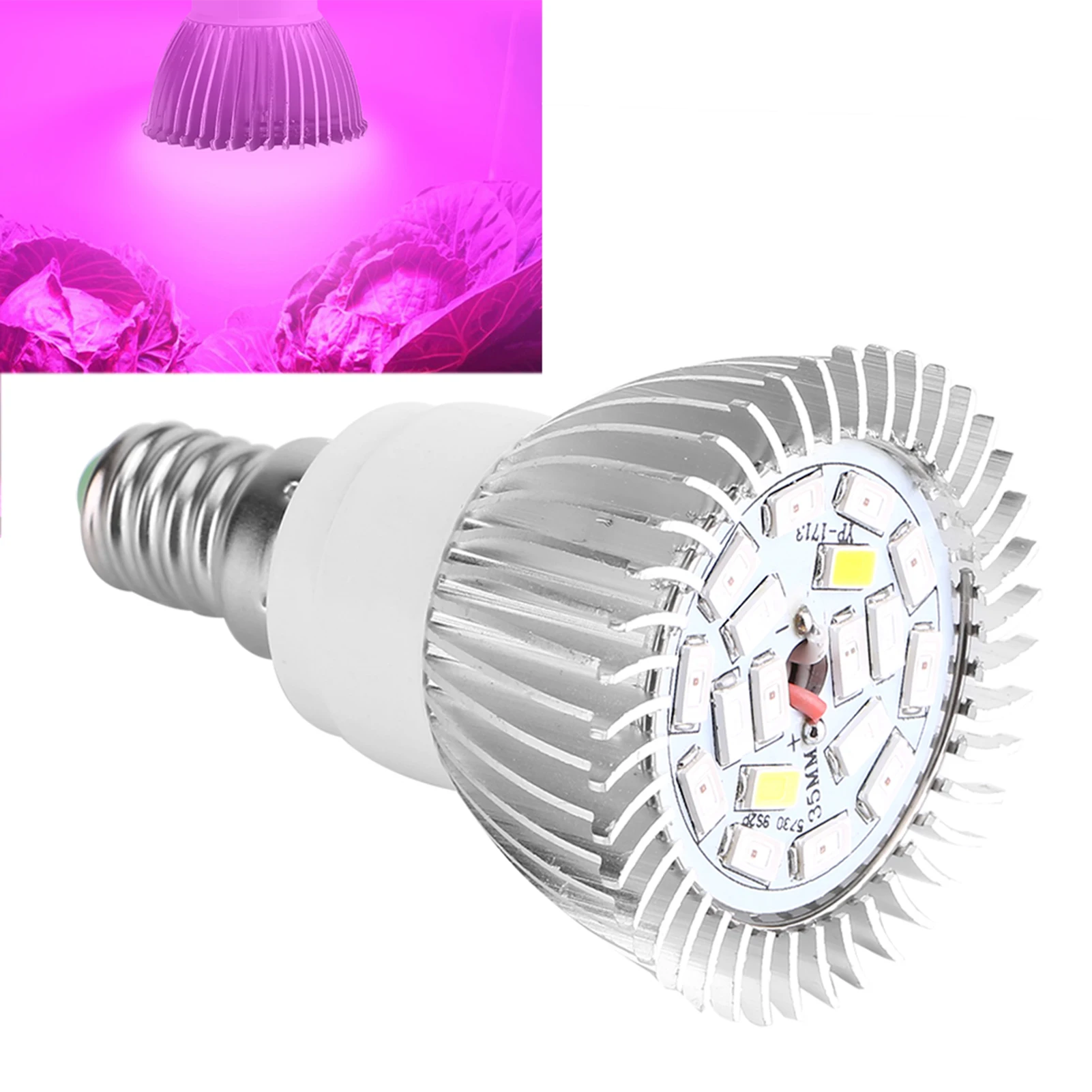 

ZK10 Full Spectrum 85-265V 18W 18 LED Grow Light Flower Plant Hydroponic Growth Bulb (E14)