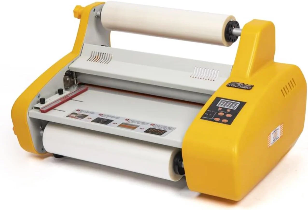 آلة الترقق آلة تغليف اللف الساخنة والباردة 110 فولت آلة الترقق الحراري الرقمية لتصفيح الجوانب الواحدة/المزدوجة