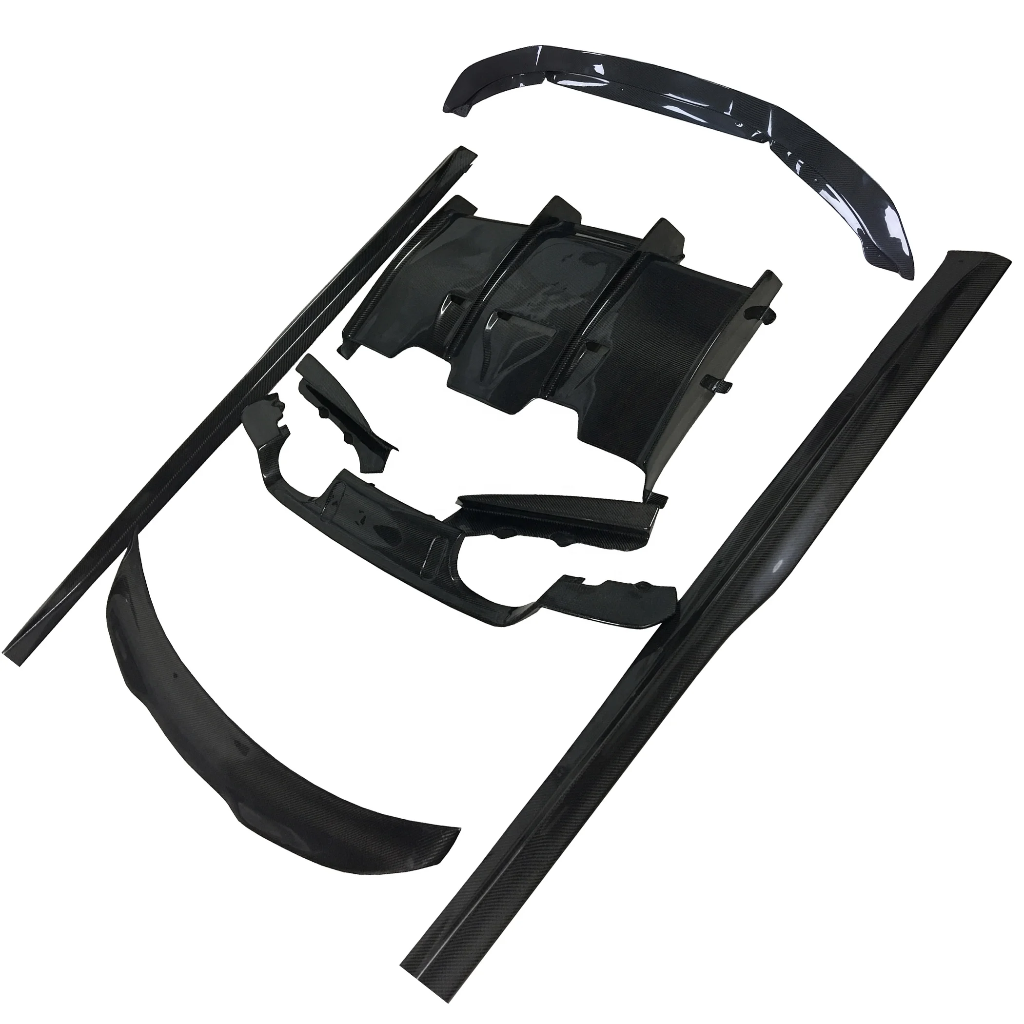 

PS Style 2013-2020 Carbon Fiber Body Kit for B MW M3 M4 Carbon Fiber Wind Spoiler Kit for B MW F80 F82 F83 Diffuser Body Kit