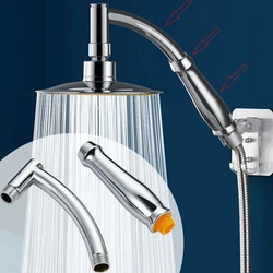 Dusch kopf Verlängerung sarm Handgriff verstellbarer Extender abgewinkelter Dusch arm Kit Chrom Streu teile für Badezimmer