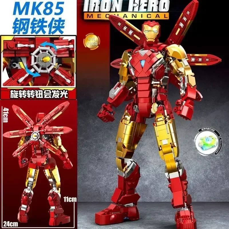 Marvel Blocks Bricks Toys Iron Man Nano Gauntlet Thanos Infinity Gauntlet Building Gloves Plastic Iron Man Diy Model Puzzle Gift