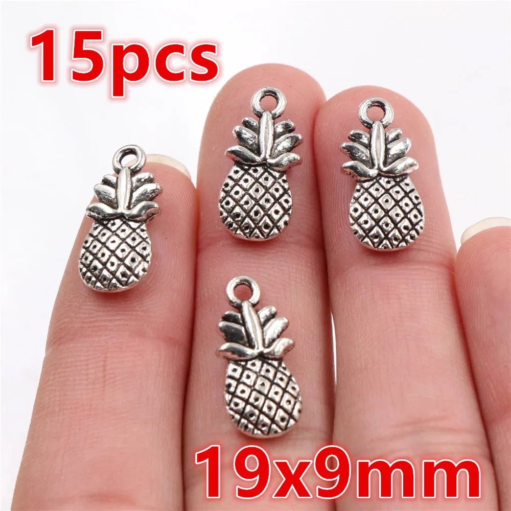 Antique Silver Plated Moon Sun Flower Charms for DIY