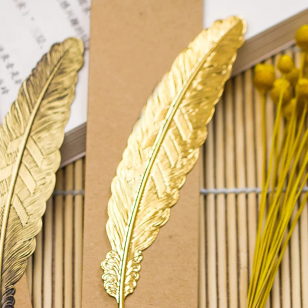 

4Pcs Metal Bookmarks Vintage Creative Simple Silver Readers Students Writers Gifts Literary Book Mark