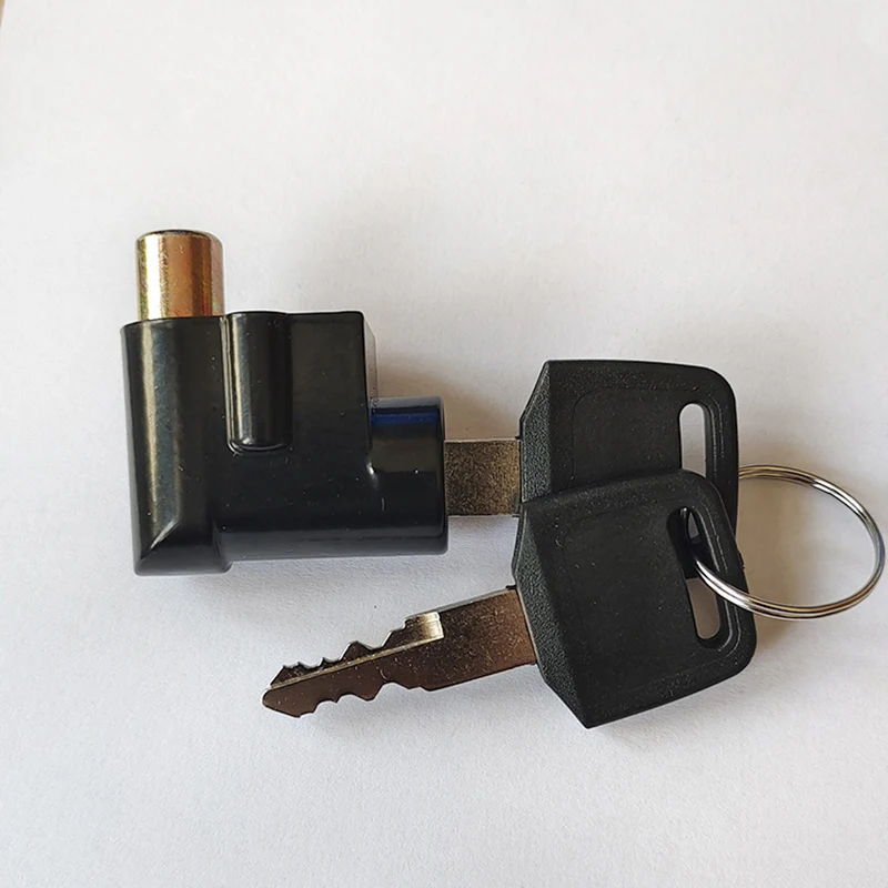 Bicicleta elétrica Battery Box Lock, E-bike, cabeça grande, anti-roubo, bloqueio frontal, bloqueio da bateria