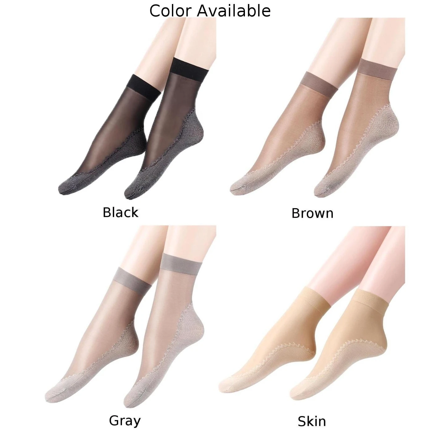 Spring Summer Women Soft Velvet Silk Socks Patchwork Non-Slip Ladies Ultrathin Breathable Comfortable Casual Low Tube Sock