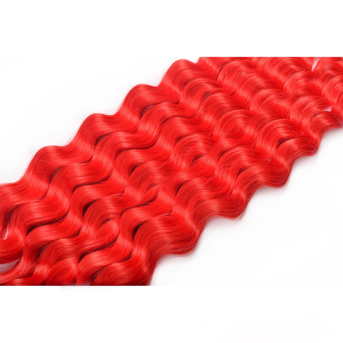 Anna torção crochê tranças de cabelo 24 Polegada solto onda profunda crochê cabelo ombre tira branco extensão do cabelo sintético onda água cabelo