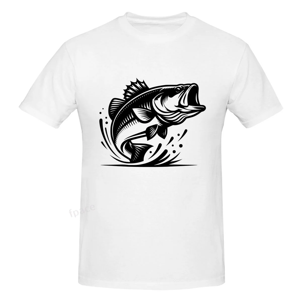 

Fish Hooked Casual Cotton Summer Men Clothing Tops Men's Basic Short Sleeve T-Shirt