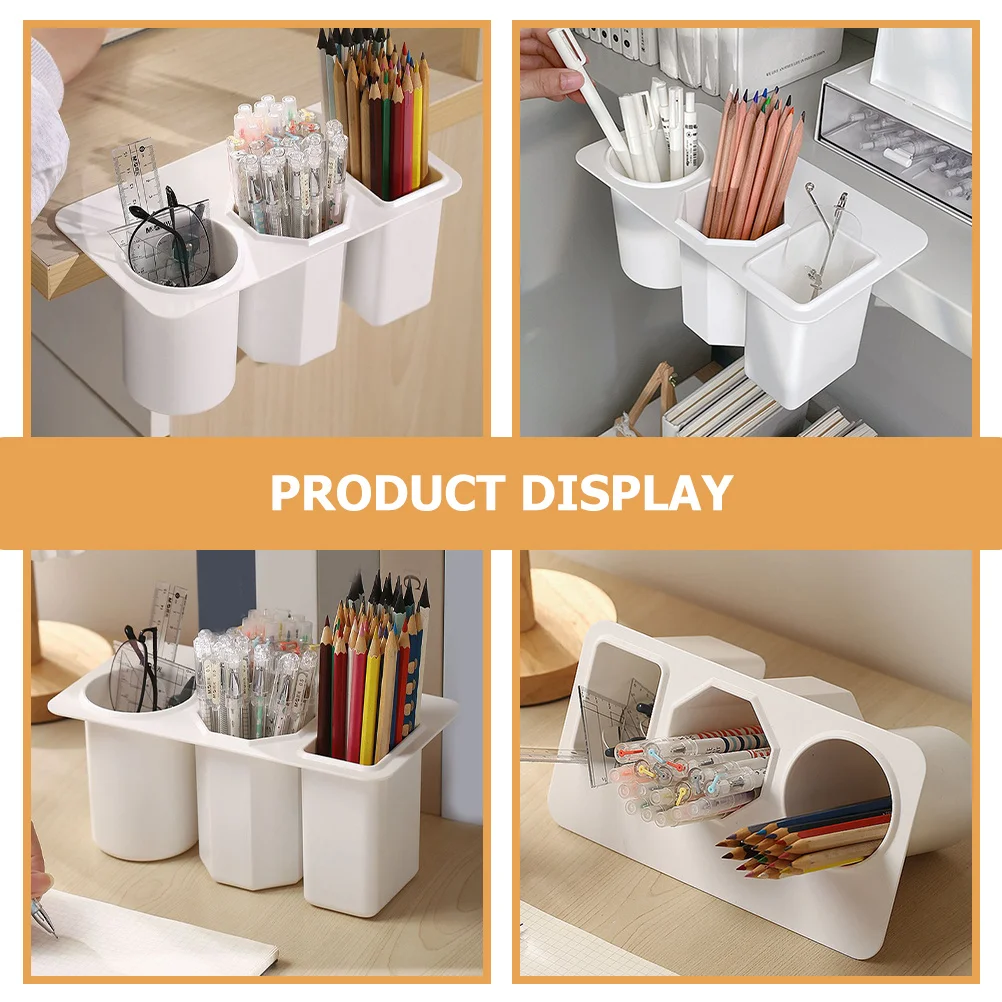 

Настольный органайзер с 3 отделениями, гладкий полированный многофункциональный контейнер для хранения мелочей для дома и офиса