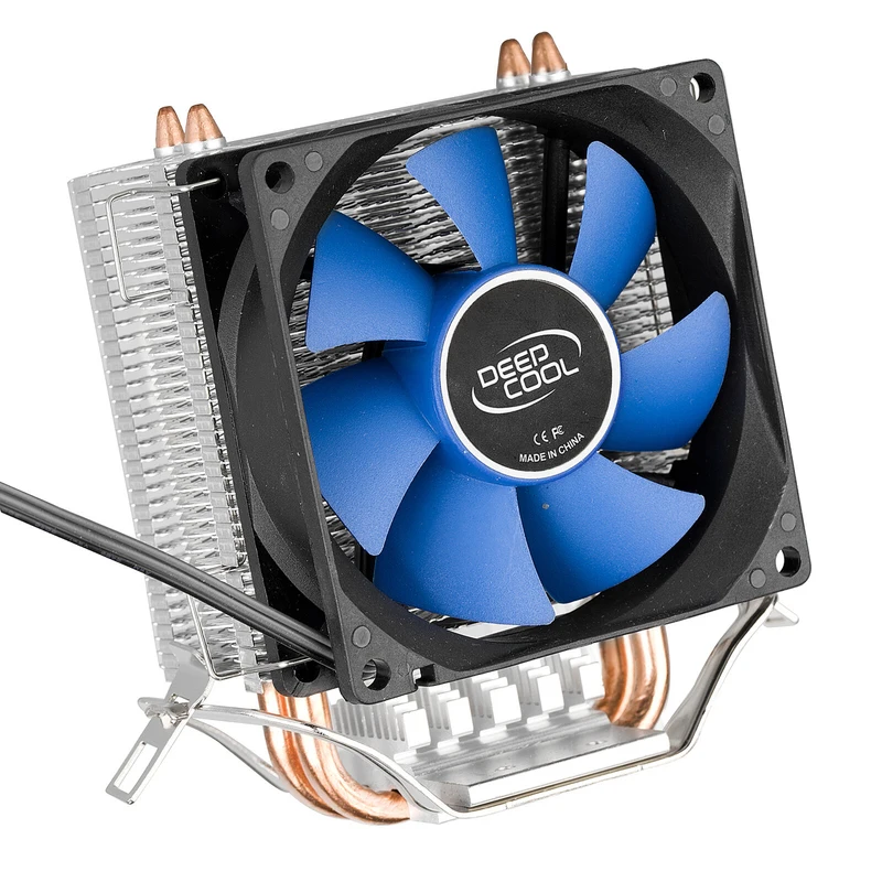 

Z 80mm CPU Fan LGA1156 1155 1150 Silent Cooler Aluminum Heatsink Dual Copper Pipe
