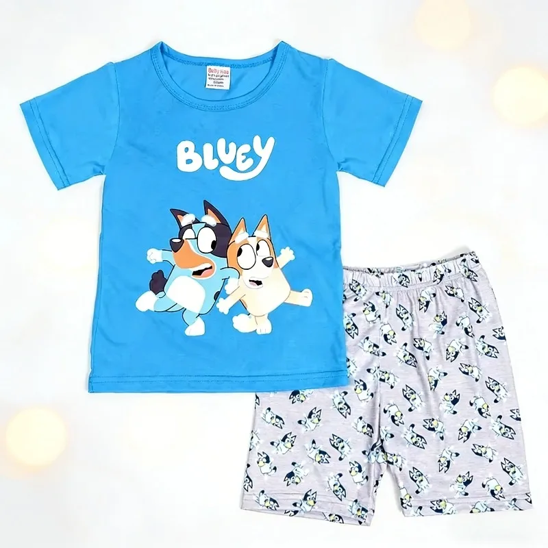

Blueyed Boys Print Tshirt Simple Fashion Tees Shorts New Tops Tracksuits Kids Short Sleeve Tops Shorts