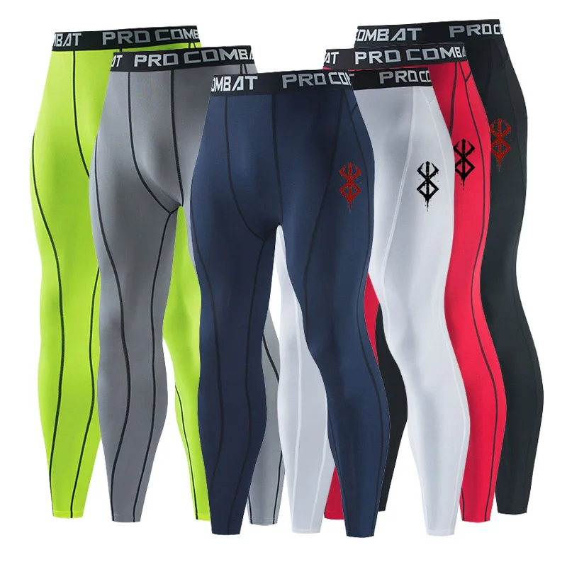 Gym Fitness Workout Training Quick Dry Sports Trousers Compression Jogging Sports Pants Running Leggings Men Tights Sportswear