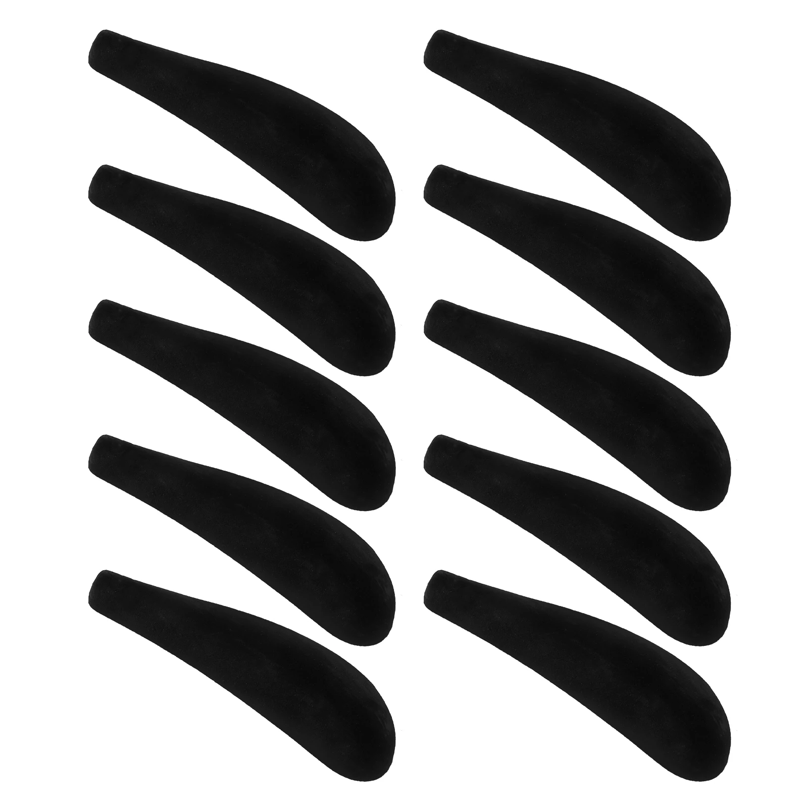 

10 pcs Forms Black Shoulder Pad For Hanger Thickened Widened Clothes Hanger Shoulder Pads Garment Accessories Storage