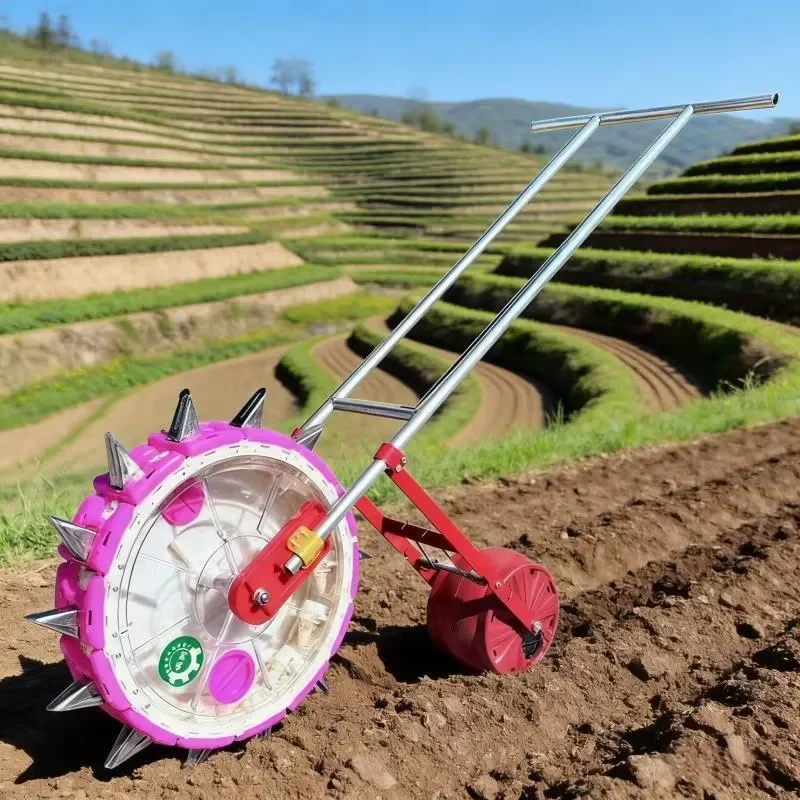 Original Factory Hand Push Corn Wheat Maize Peanut Manual Seeder Sowing Machine Seeders Transplanters Farm